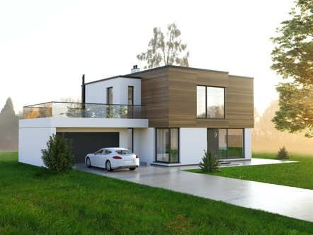Architektenhaus 254 - dieses Architektenhaus mit über 250 qm Wohnfläche bauen wir schlüsselfertig zum Festpreis ab 643.000 €