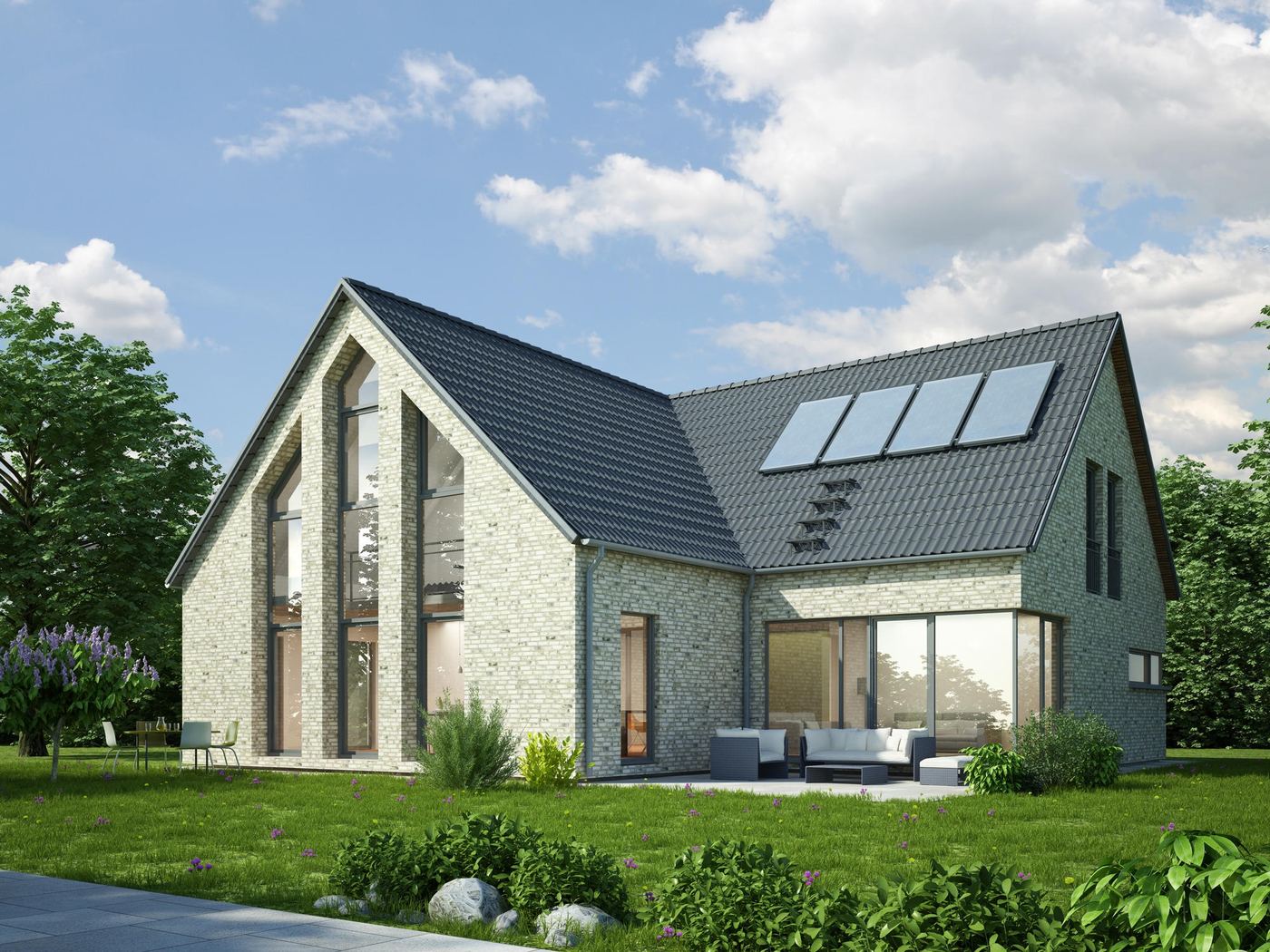 Landhaus 255 - dieses Landhaus mit über 250 qm Wohnfläche bauen wir schlüsselfertig zum Festpreis ab 581.500 €