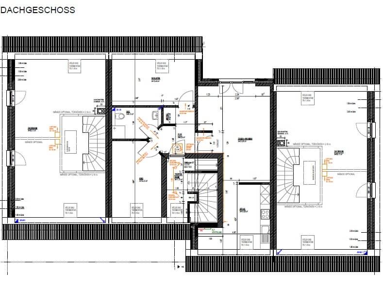 Grundriss Dachgeschoss: Mehrfamilienhaus 616 - dieses Mehrfamilienhaus mit über 600 qm Wohnfläche bauen wir schlüsselfertig zum Festpreis ab 1.525.000 €